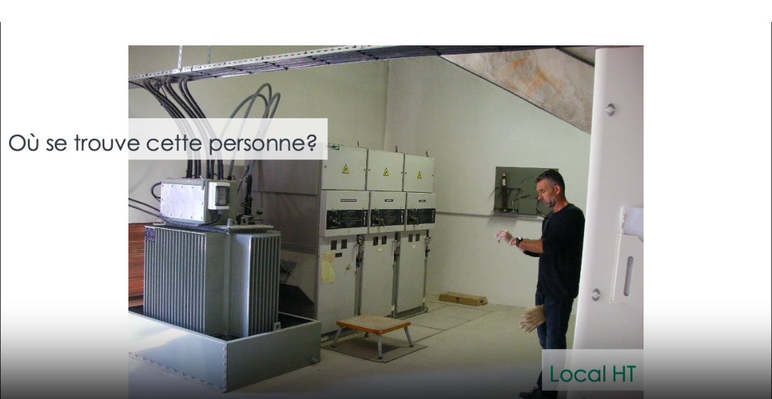Exercice e-learning H0B0 : identifier la zone dans un local haute tension